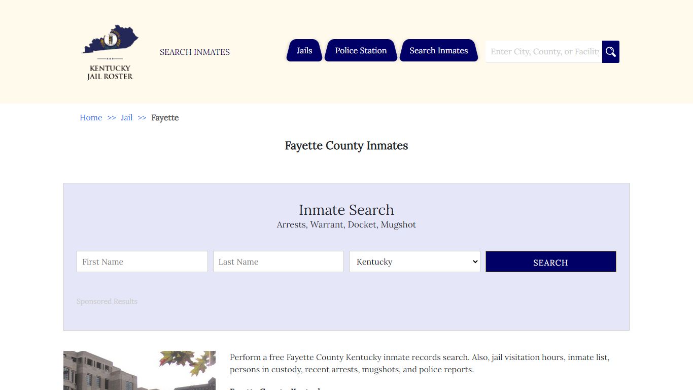 Fayette County Inmates - Jail Roster Search